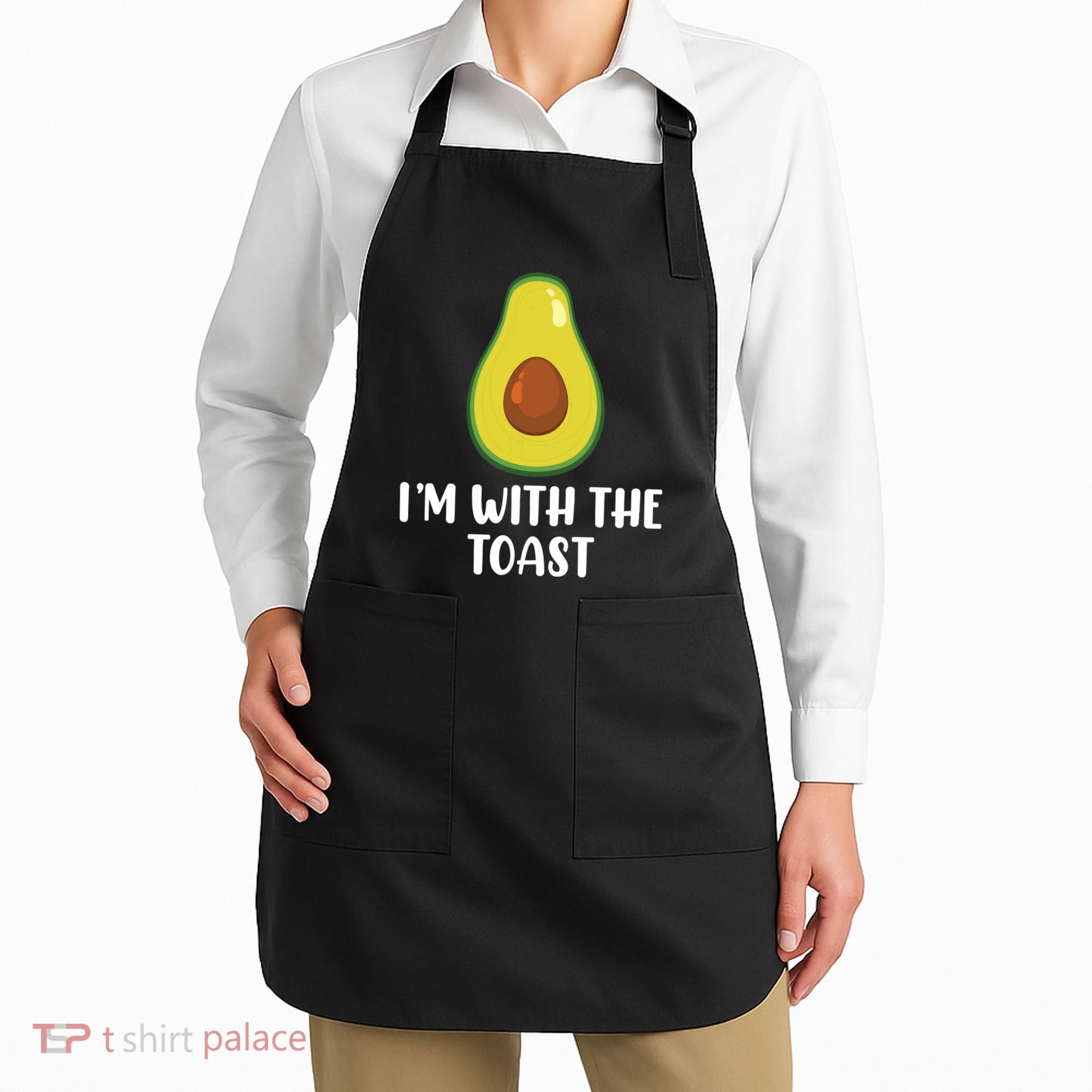 Funny Im With The Toast Avocado Halloween Couples Costumes Apron