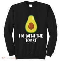 Funny Im With The Toast Avocado Halloween Couples Costumes Sweatshirt thumb 0