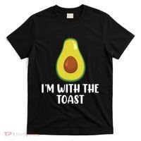 Funny Im With The Toast Avocado Halloween Couples Costumes T-Shirt thumb 0