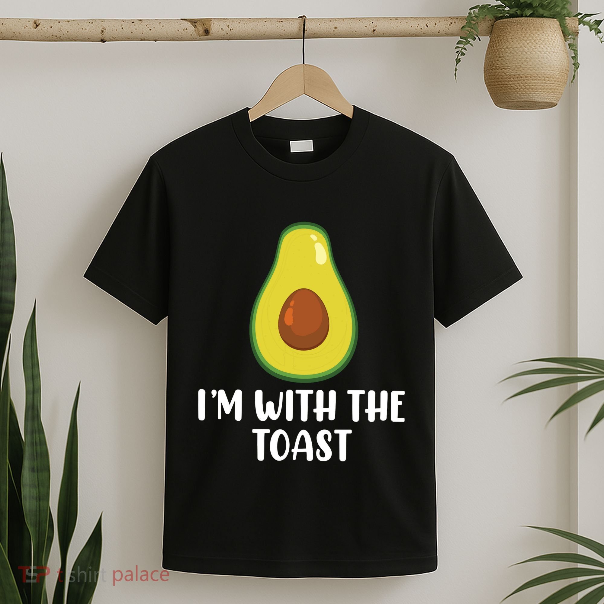 Funny Im With The Toast Avocado Halloween Couples Costumes T-Shirt