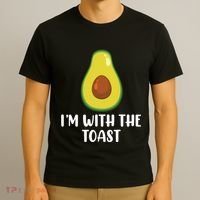 Funny Im With The Toast Avocado Halloween Couples Costumes T-Shirt thumb 3