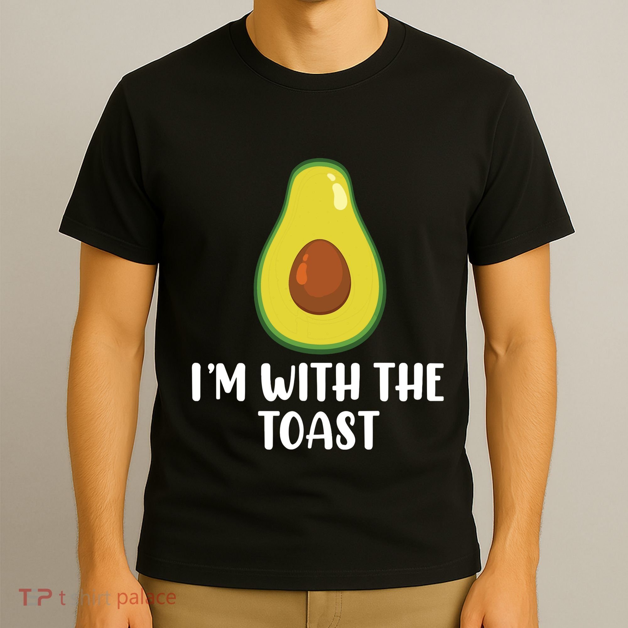 Funny Im With The Toast Avocado Halloween Couples Costumes T-Shirt