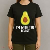 Funny Im With The Toast Avocado Halloween Couples Costumes T-Shirt thumb 4