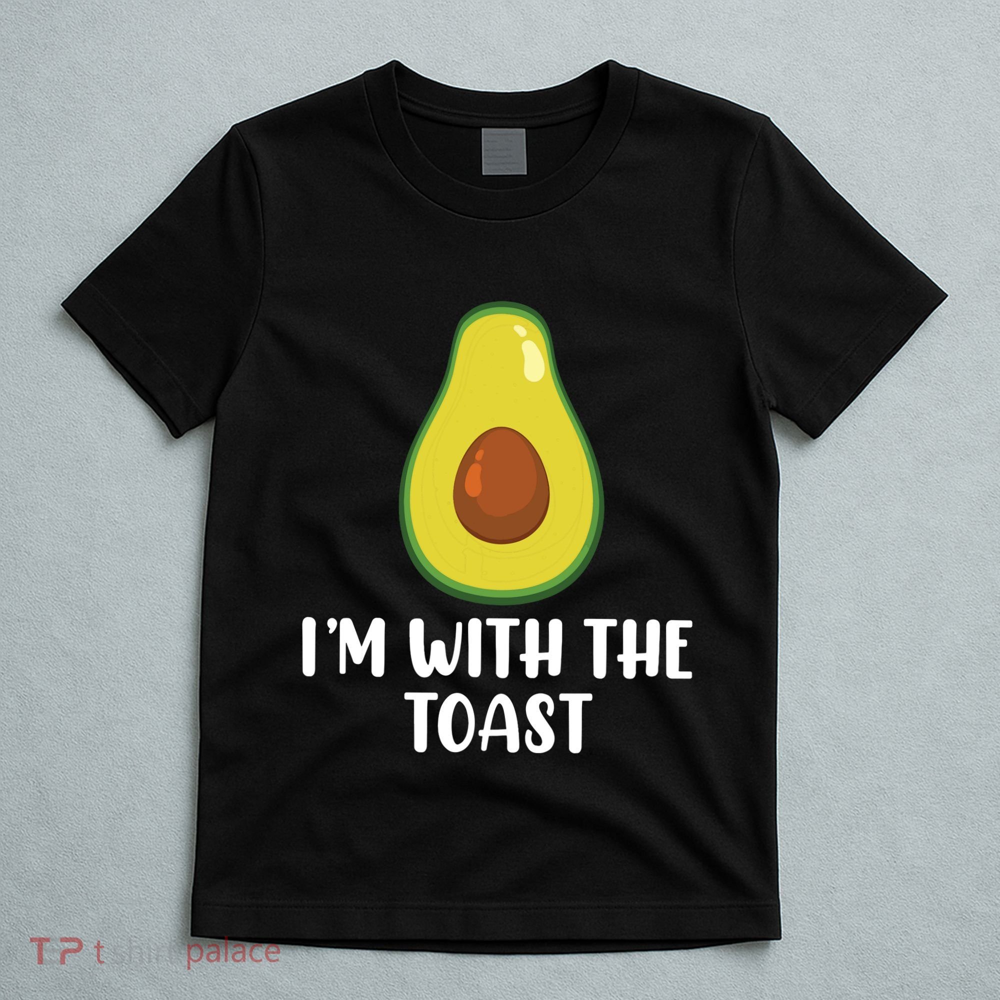 Funny Im With The Toast Avocado Halloween Couples Costumes T-Shirt