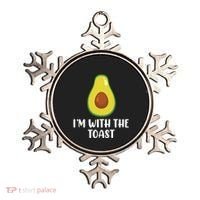 Funny Im With The Toast Avocado Halloween Couples Costumes Ornament thumb 0