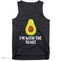Funny Im With The Toast Avocado Halloween Couples Costumes Tank Top thumb 0