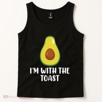 Funny Im With The Toast Avocado Halloween Couples Costumes Tank Top thumb 2
