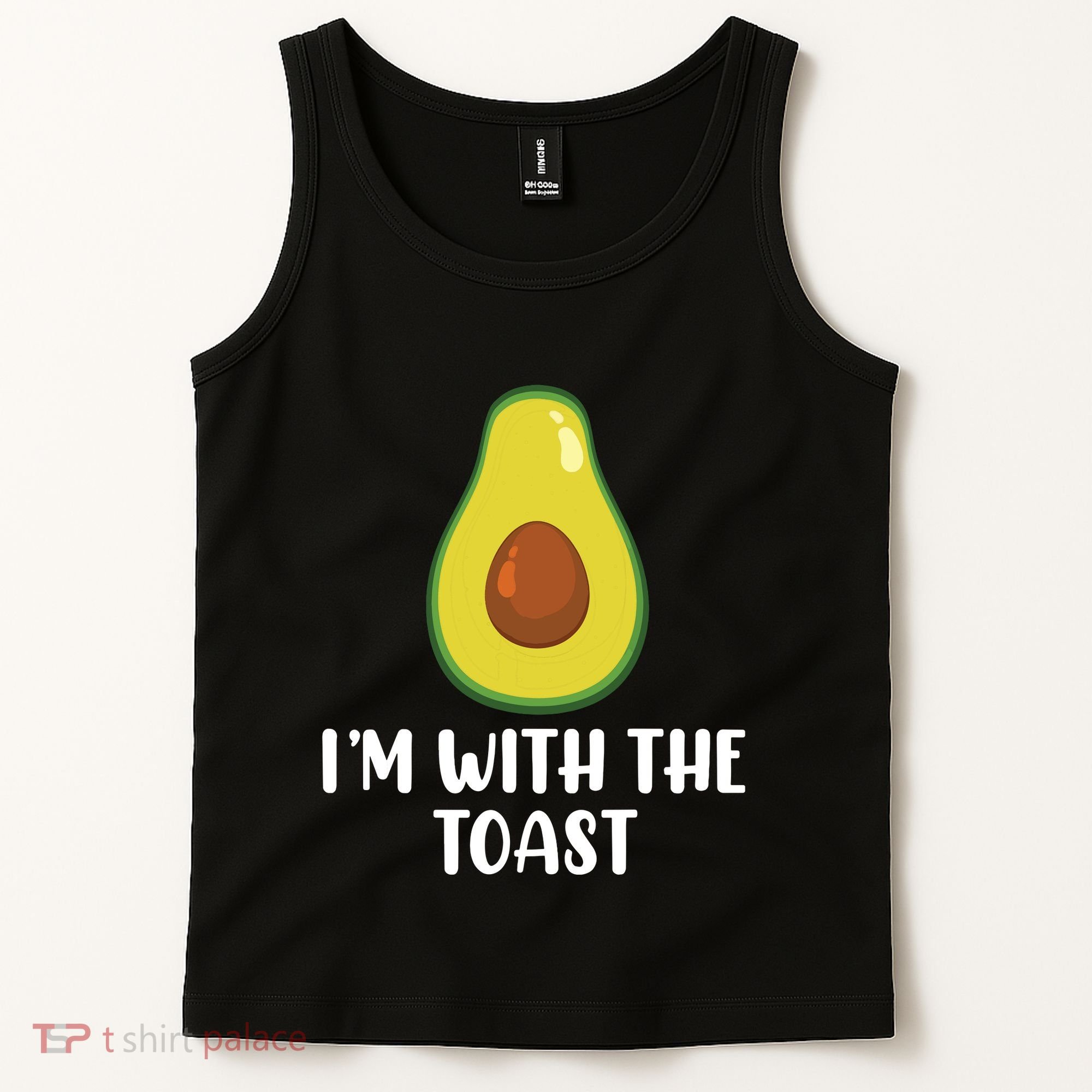 Funny Im With The Toast Avocado Halloween Couples Costumes Tank Top