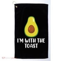 Funny Im With The Toast Avocado Halloween Couples Costumes Golf Towel thumb 0