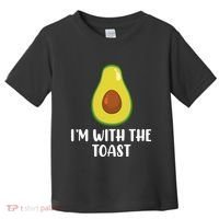 Funny Im With The Toast Avocado Halloween Couples Costumes Toddler T-Shirt thumb 0