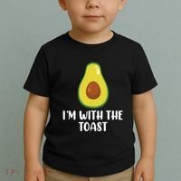Funny Im With The Toast Avocado Halloween Couples Costumes Toddler T-Shirt thumb 2
