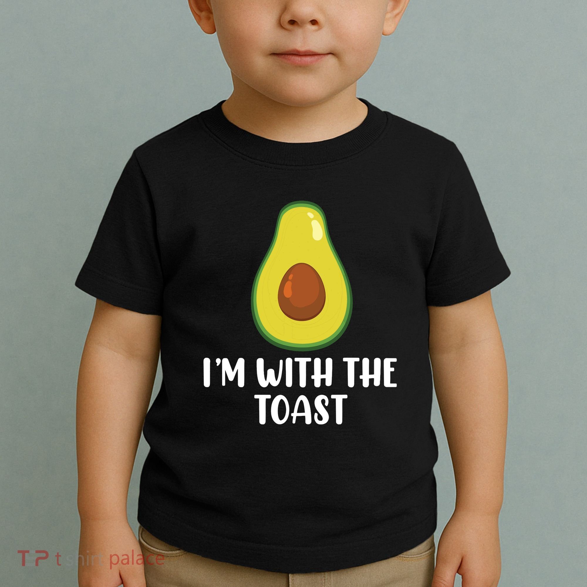 Funny Im With The Toast Avocado Halloween Couples Costumes Toddler T-Shirt