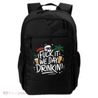Fuck It We Day Drinkin Funny Summer Beer Drinking Backpack thumb 0