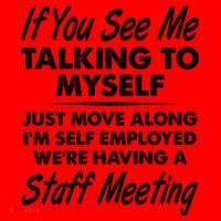 Funny If You See Me Talking To Myself Staff Meeting Santa Hat thumb 1