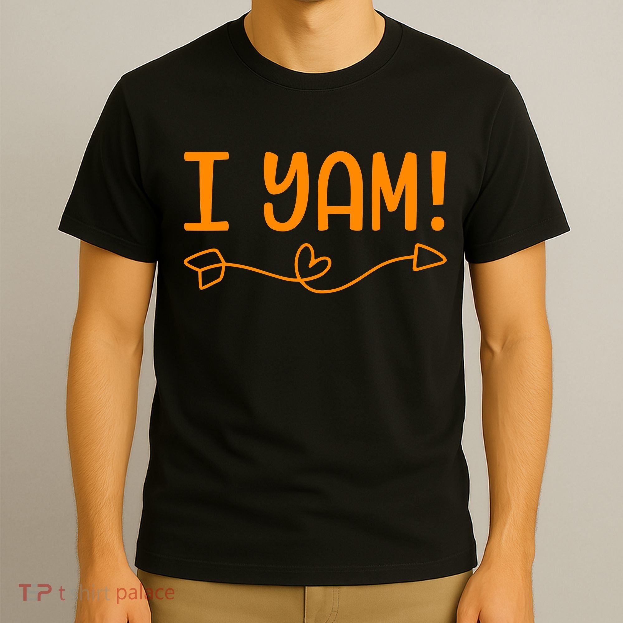 Funny I Yam Sweet Potato For Matching Thanksgiving Costume T-Shirt
