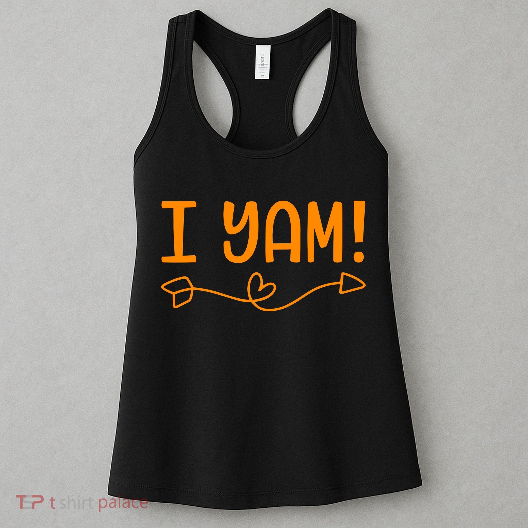 Funny I Yam Sweet Potato For Matching Thanksgiving Costume Women's Tank Top