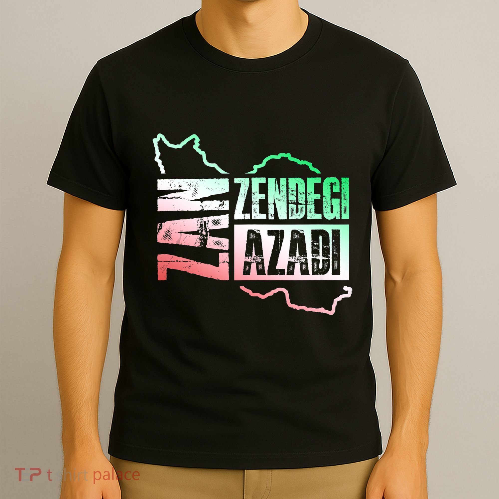 Free Iran | Zan Zendegi Azadi Heart | Freedom Love Persian T-Shirt
