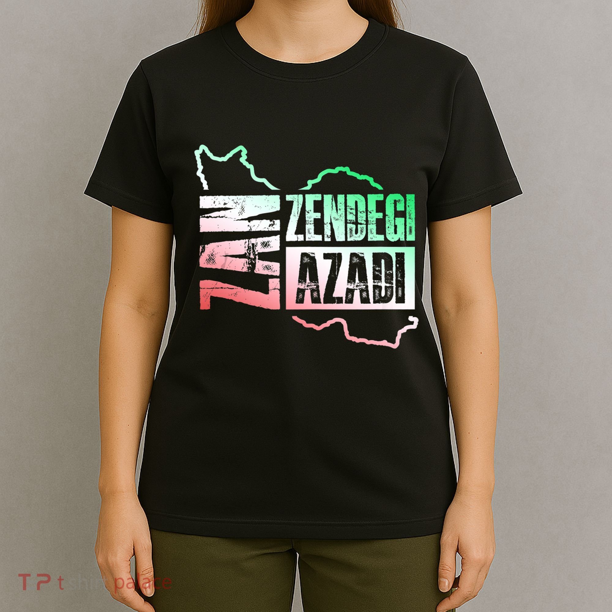 Free Iran | Zan Zendegi Azadi Heart | Freedom Love Persian T-Shirt