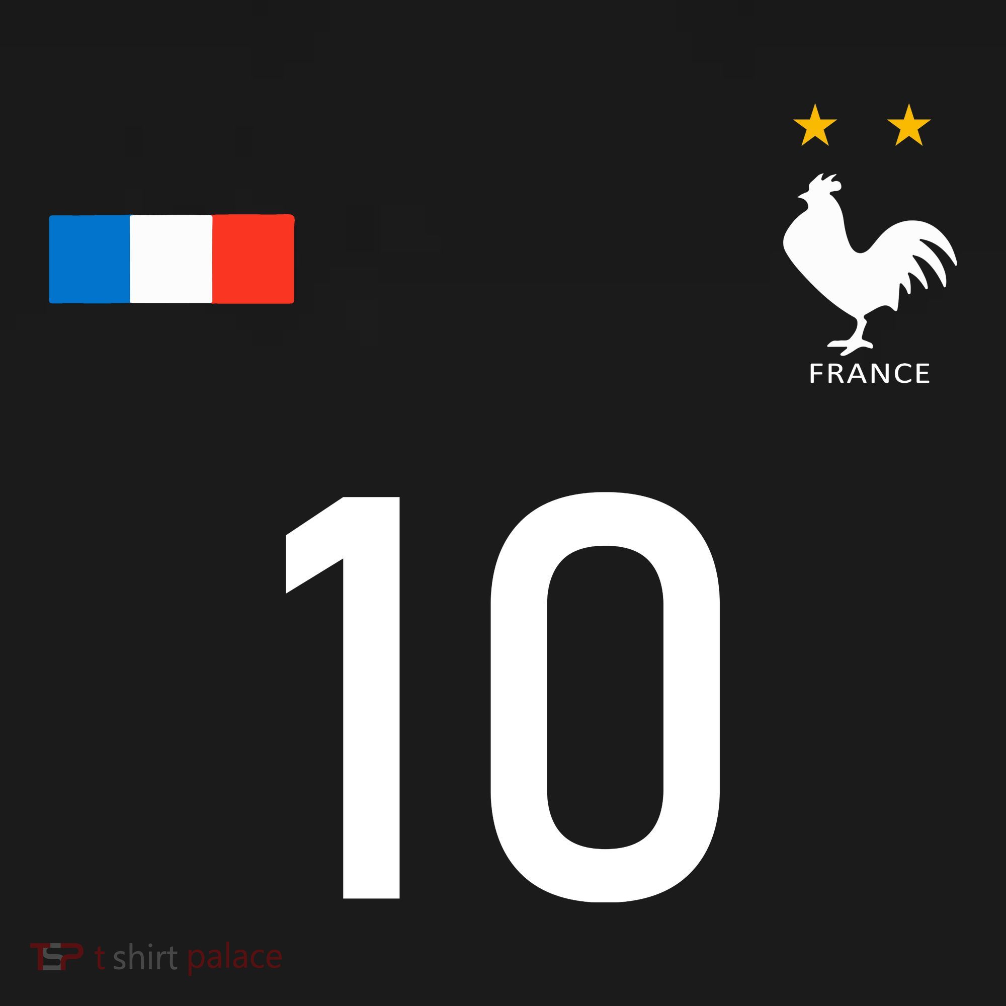 France Jersey 10 French Football Soccer Women's Hoodie