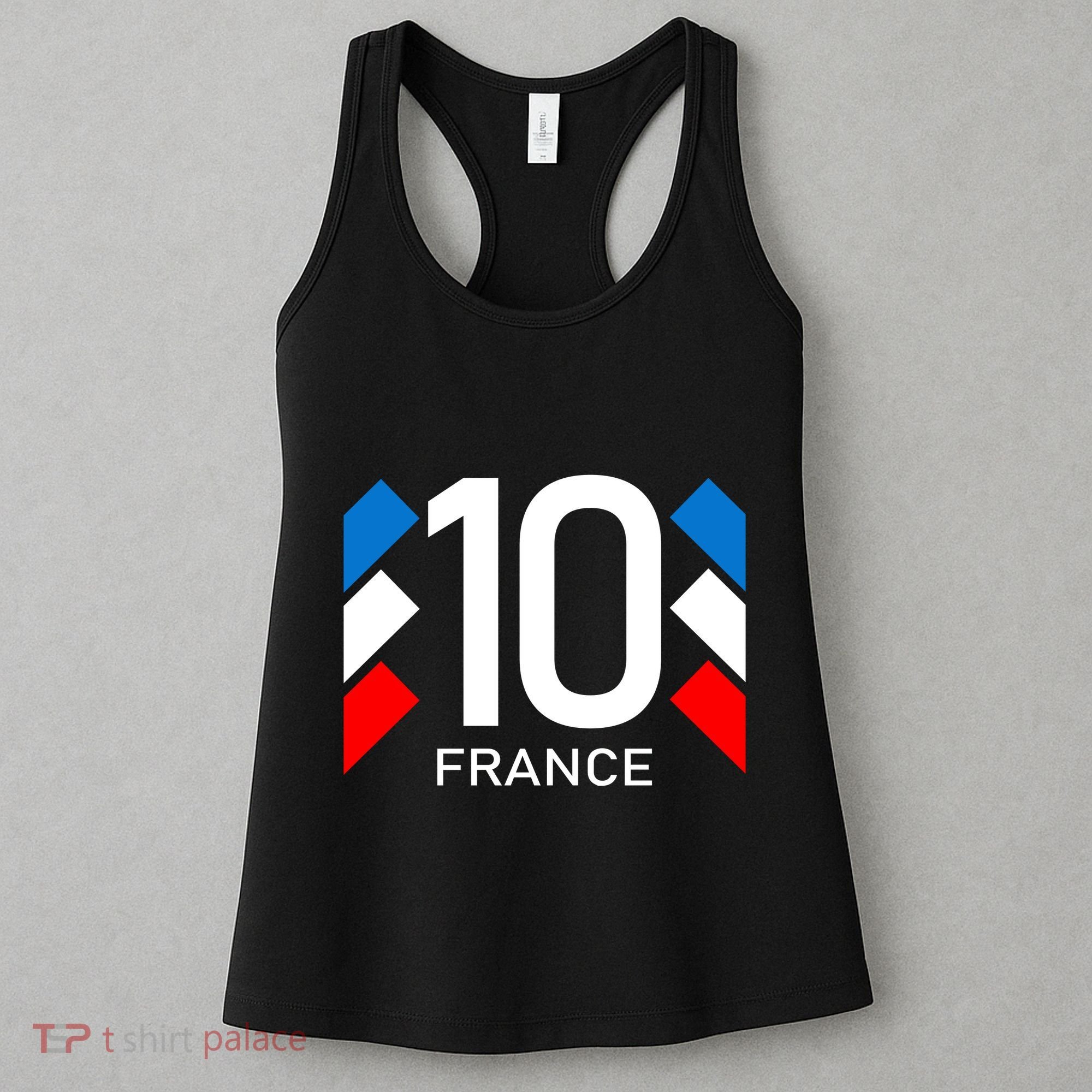 France Jersey 10 French Football Soccer Women's Tank Top