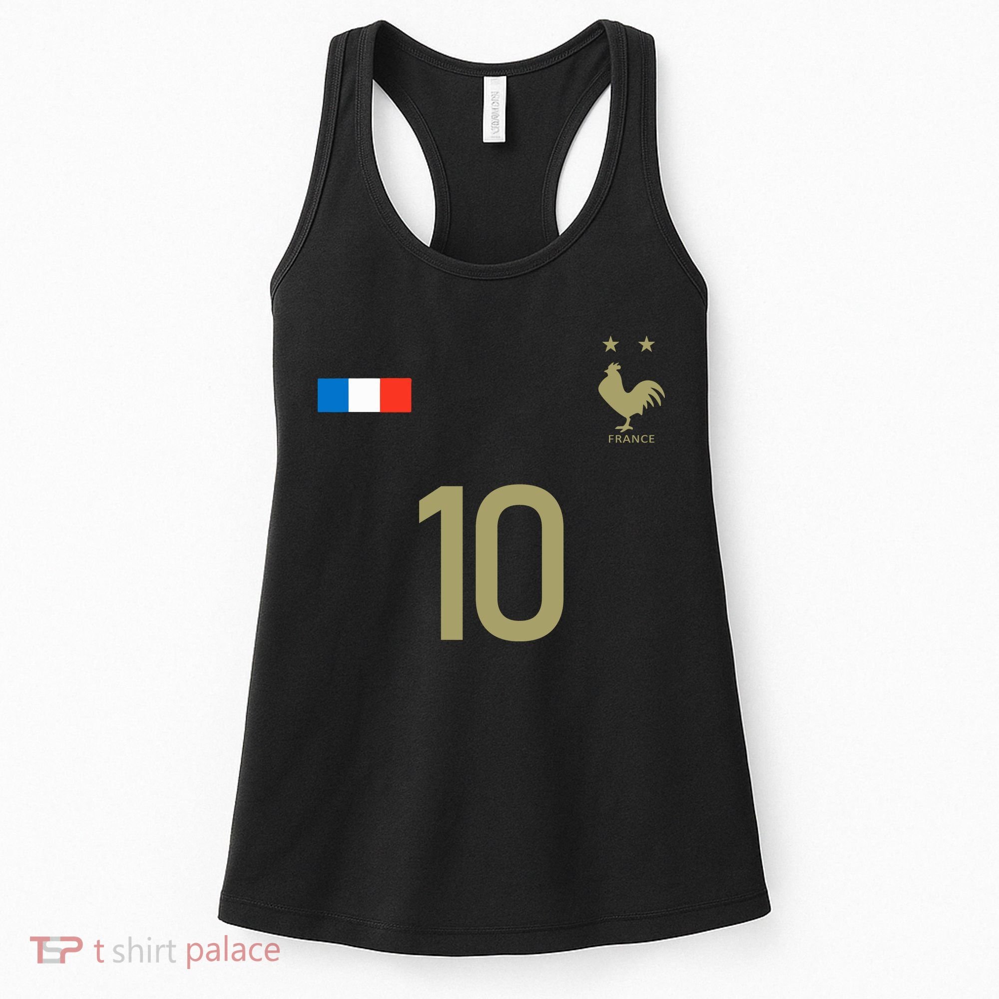 France Jersey 10 Football French Soccer Women's Tank Top