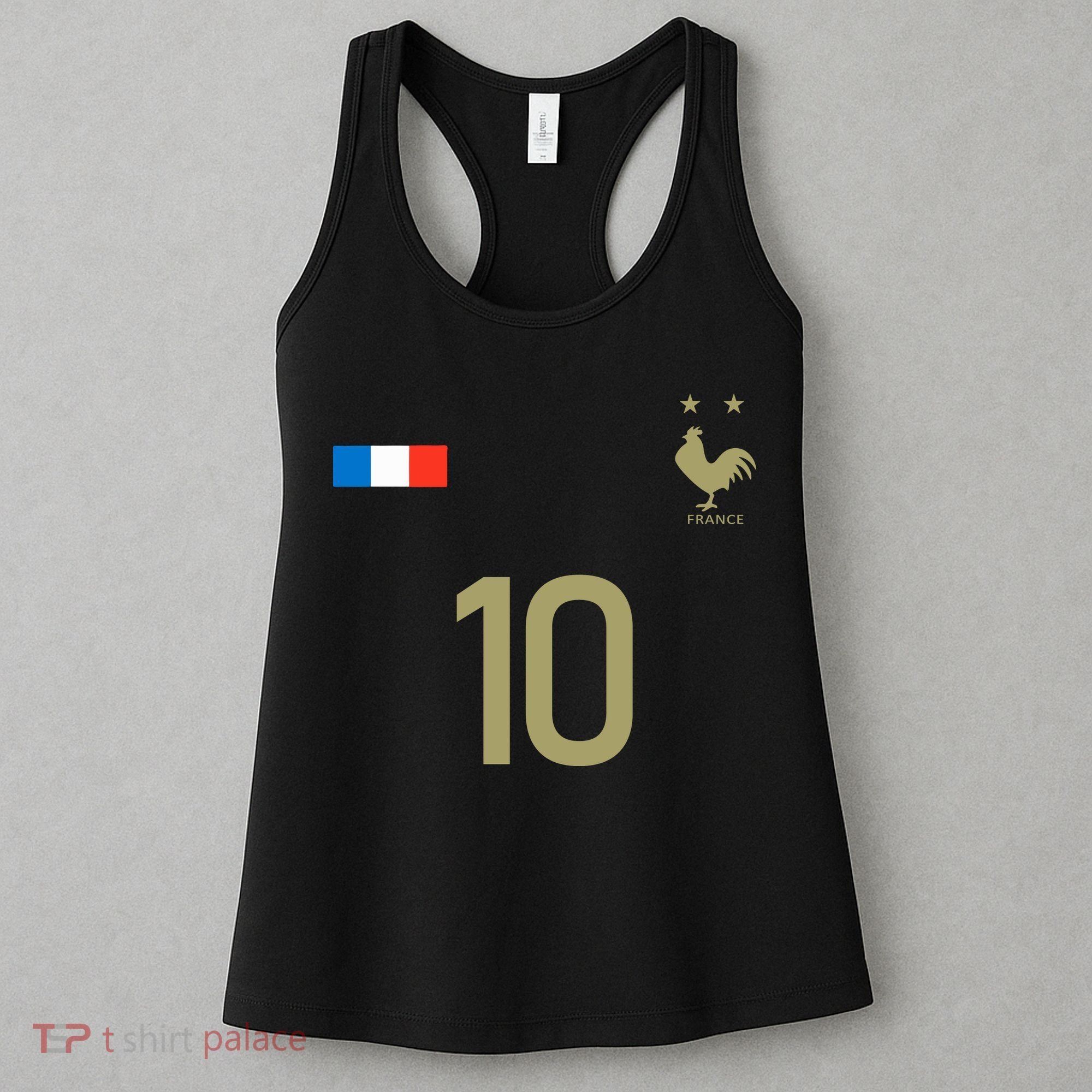 France Jersey 10 Football French Soccer Women's Tank Top