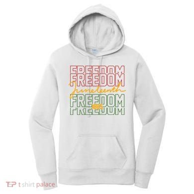 Freedom Juneteenth 1865 Women's Hoodie