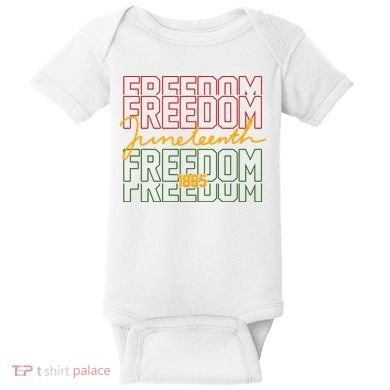 Freedom Juneteenth 1865 Baby Bodysuit