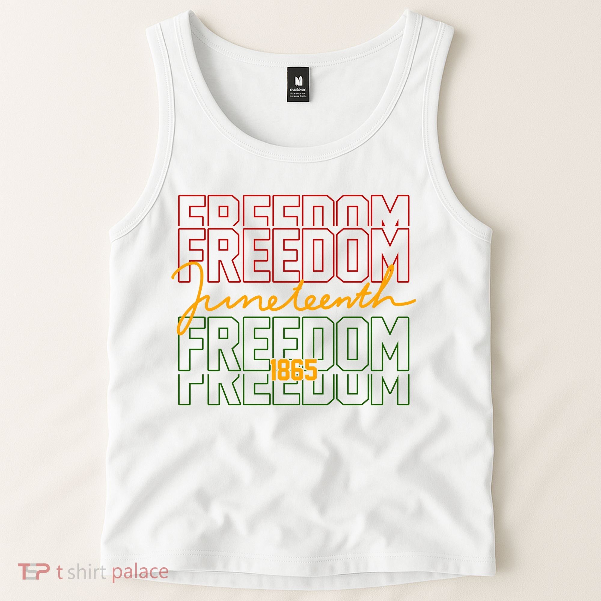 Freedom Juneteenth 1865 Tank Top