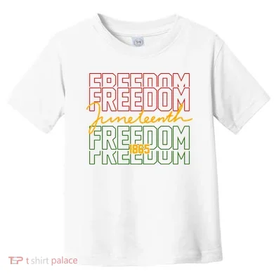 Freedom Juneteenth 1865 Toddler T-Shirt