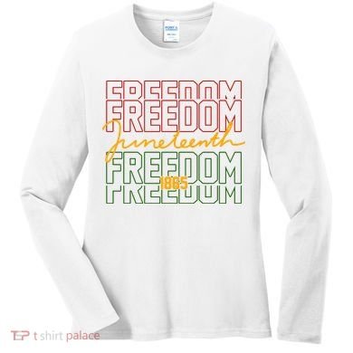 Freedom Juneteenth 1865 Women's Long Sleeve Shirt