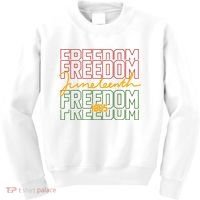 Freedom Juneteenth 1865 Kids Sweatshirt thumb 0
