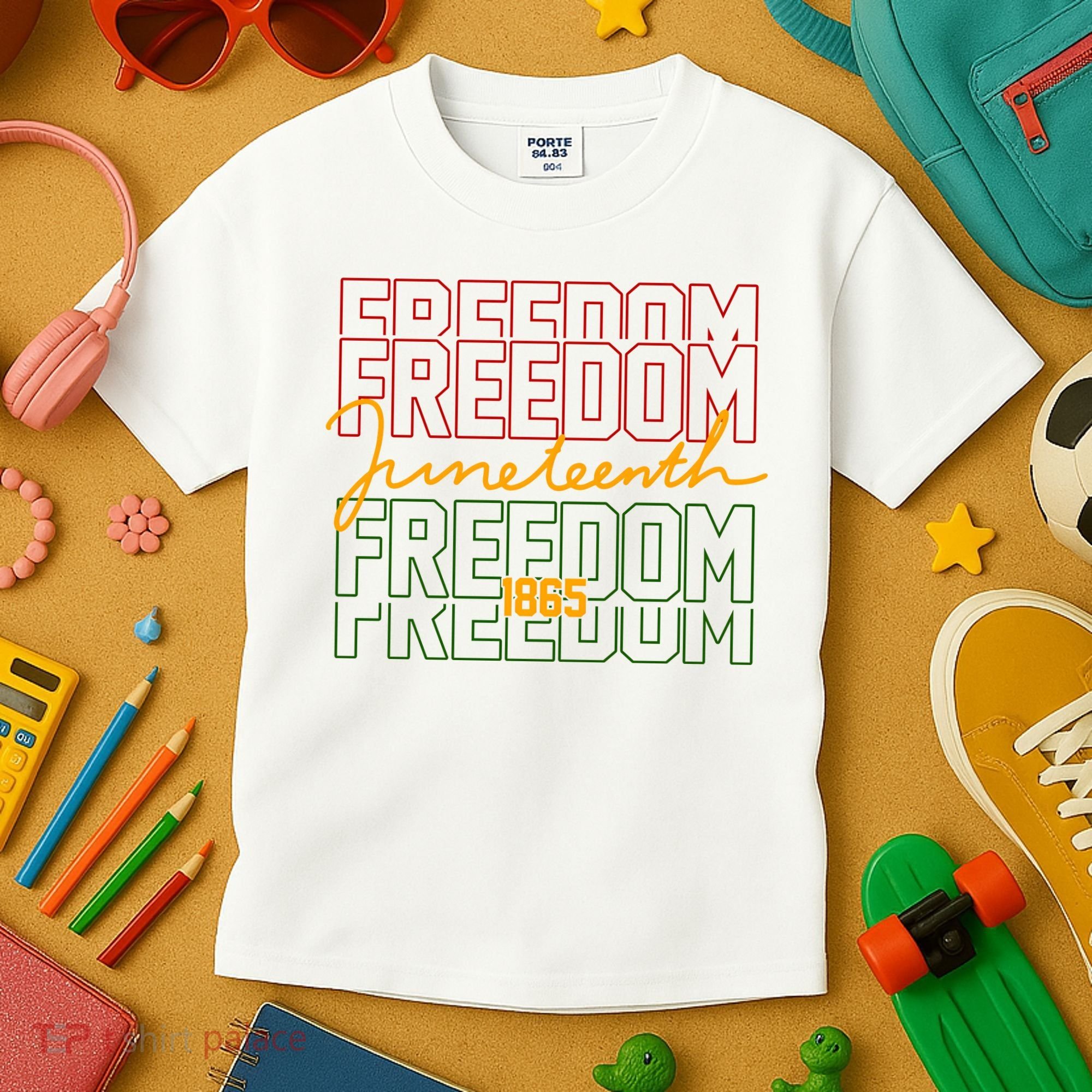 Freedom Juneteenth 1865 Kids T-Shirt