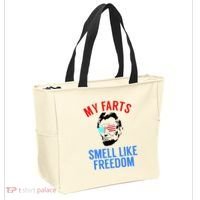 Funny July 4th Party Funny Abe Lincoln Tote Bag thumb 2