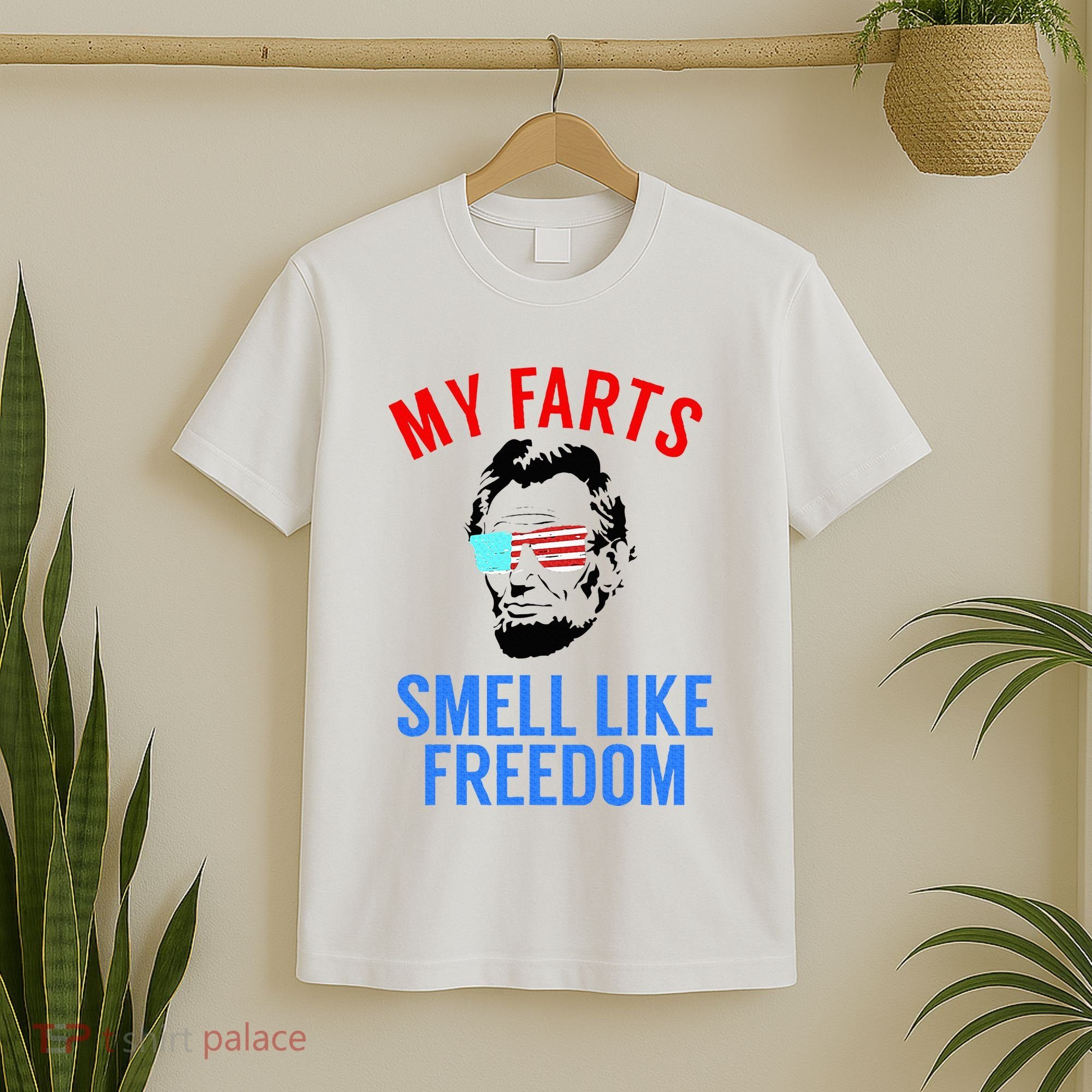 Funny July 4th Party Funny Abe Lincoln T-Shirt