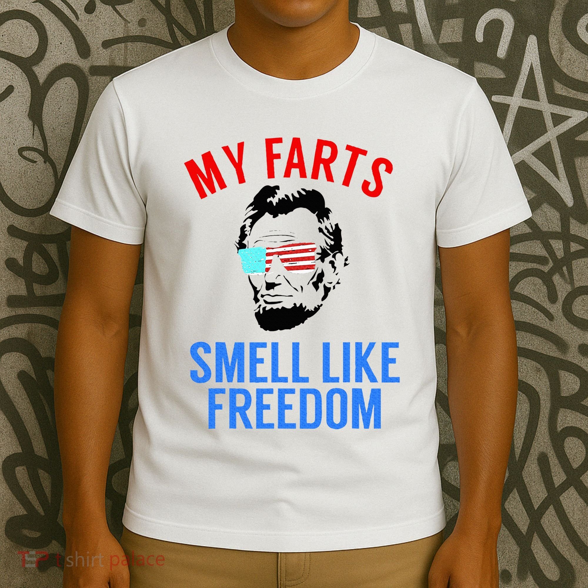 Funny July 4th Party Funny Abe Lincoln T-Shirt