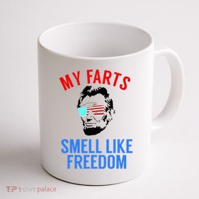 Funny July 4th Party Funny Abe Lincoln Coffee Mug back