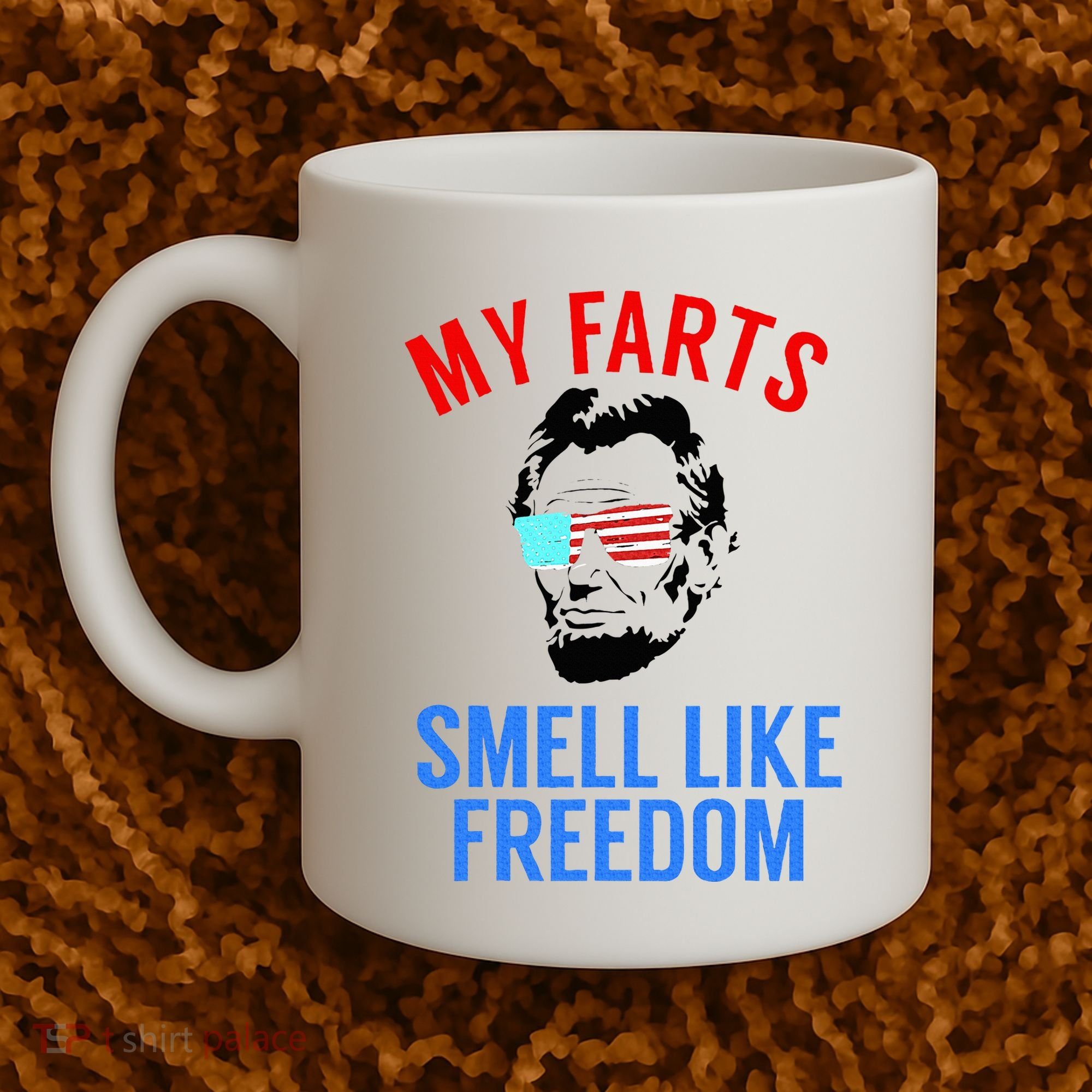 Funny July 4th Party Funny Abe Lincoln Coffee Mug