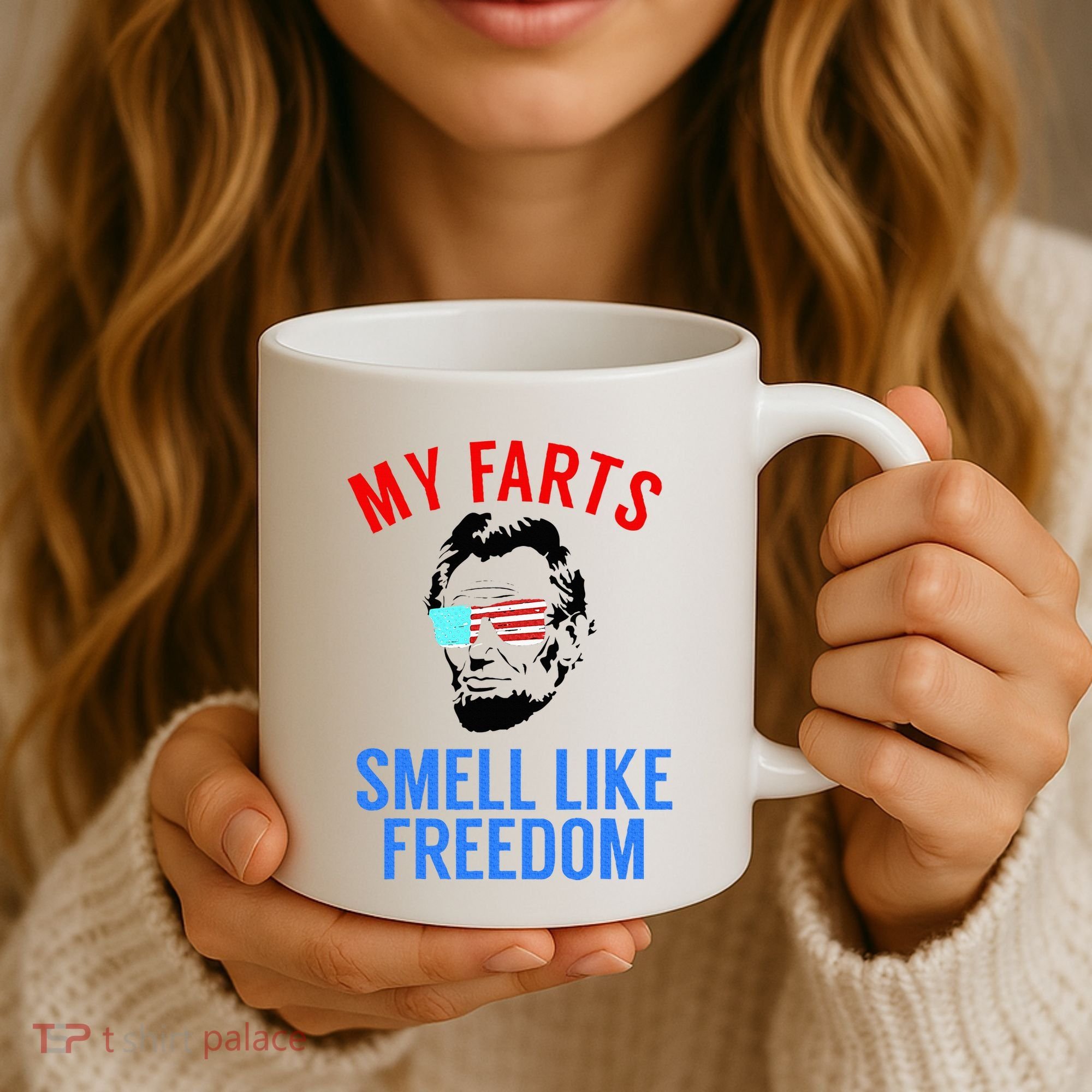 Funny July 4th Party Funny Abe Lincoln Coffee Mug