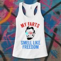 Funny July 4th Party Funny Abe Lincoln Women's Tank Top thumb 3