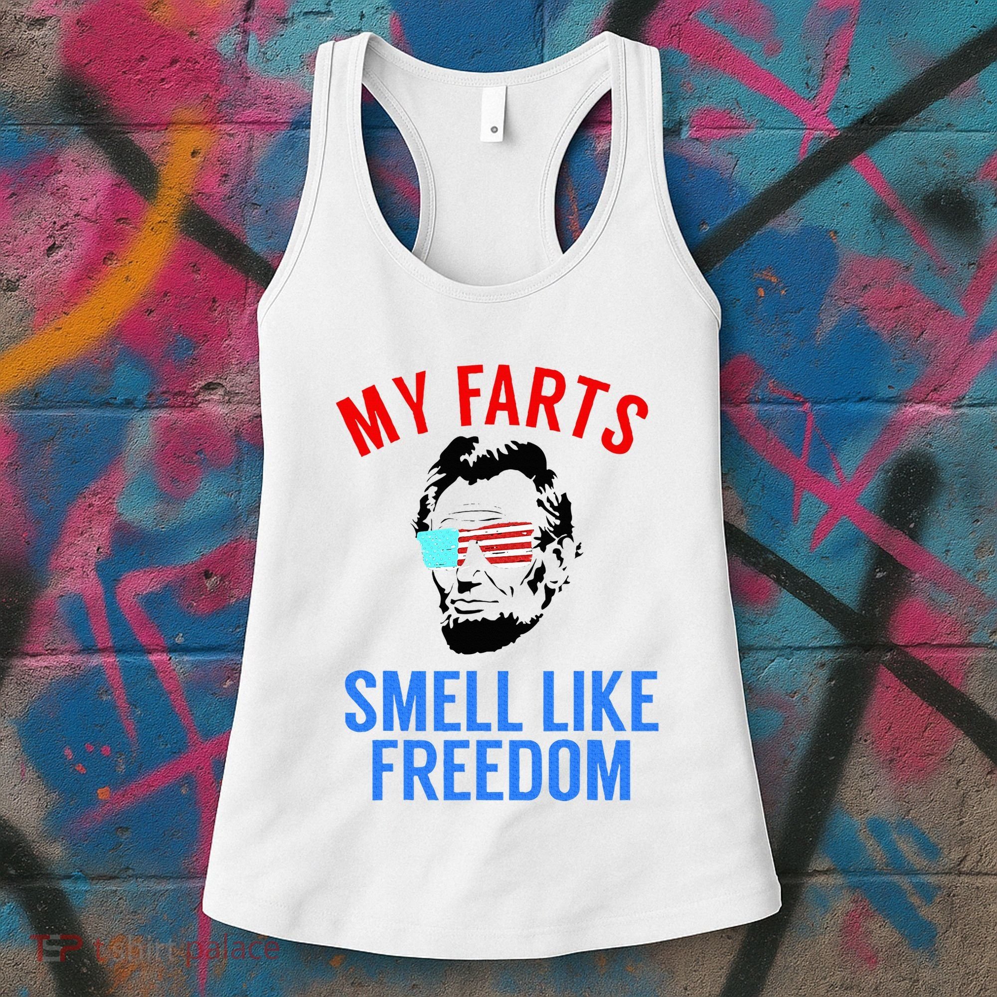 Funny July 4th Party Funny Abe Lincoln Women's Tank Top