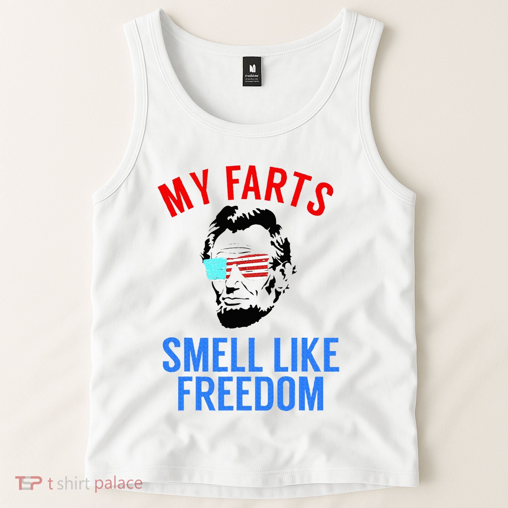 Funny July 4th Party Funny Abe Lincoln Tank Top