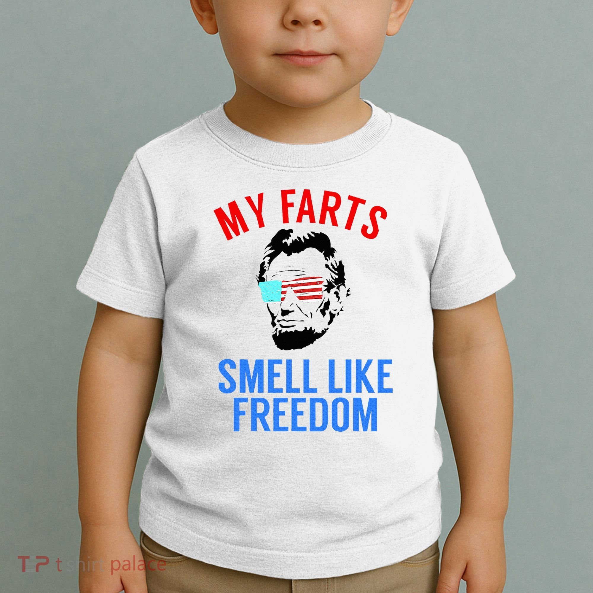 Funny July 4th Party Funny Abe Lincoln Toddler T-Shirt