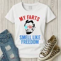 Funny July 4th Party Funny Abe Lincoln Women's T-Shirt thumb 3