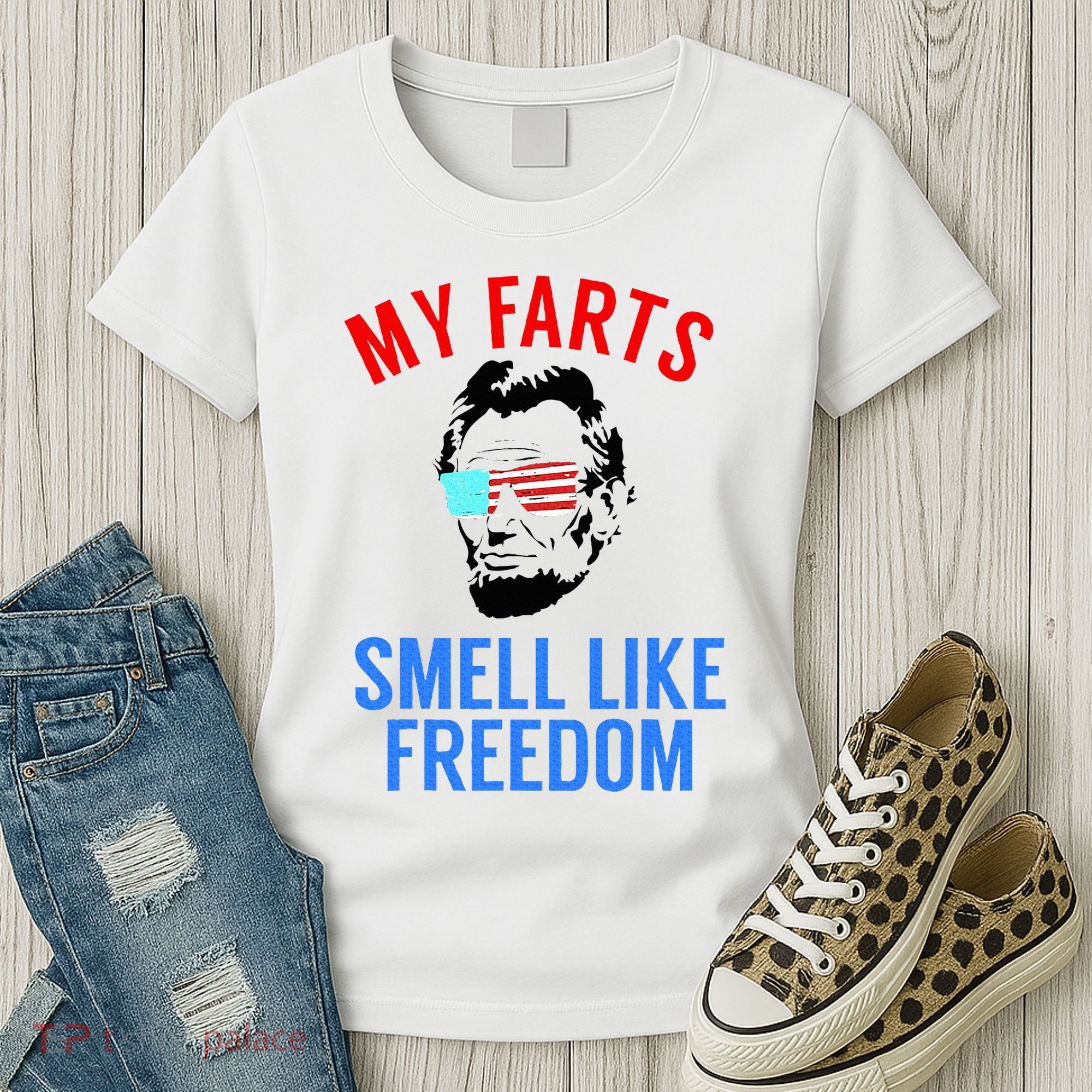 Funny July 4th Party Funny Abe Lincoln Women's T-Shirt