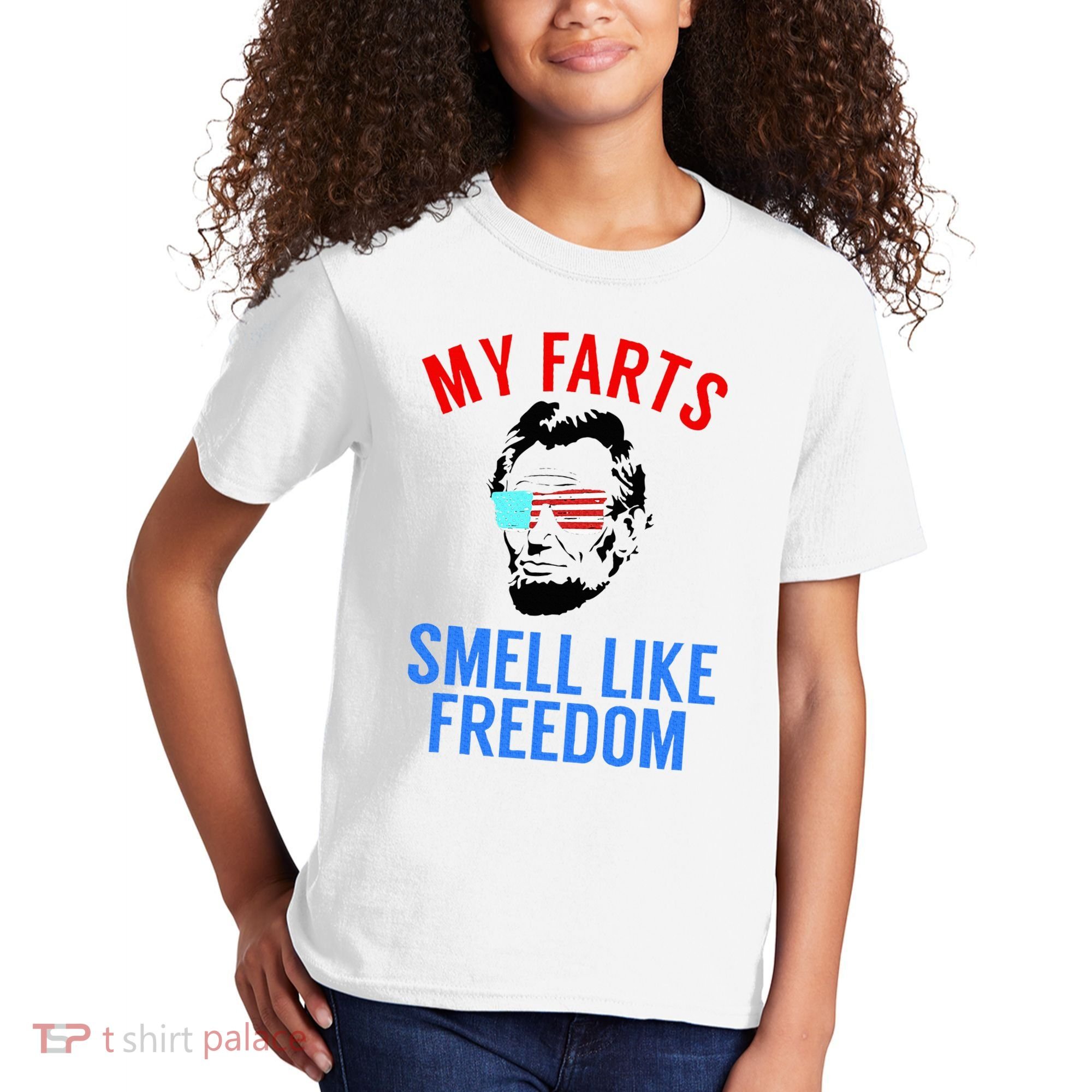 Funny July 4th Party Funny Abe Lincoln Kids T-Shirt