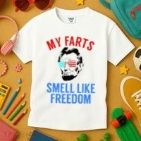 Funny July 4th Party Funny Abe Lincoln Kids T-Shirt thumb 3