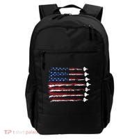 Fighter Jet Airplane Usa Flag Backpack thumb 0