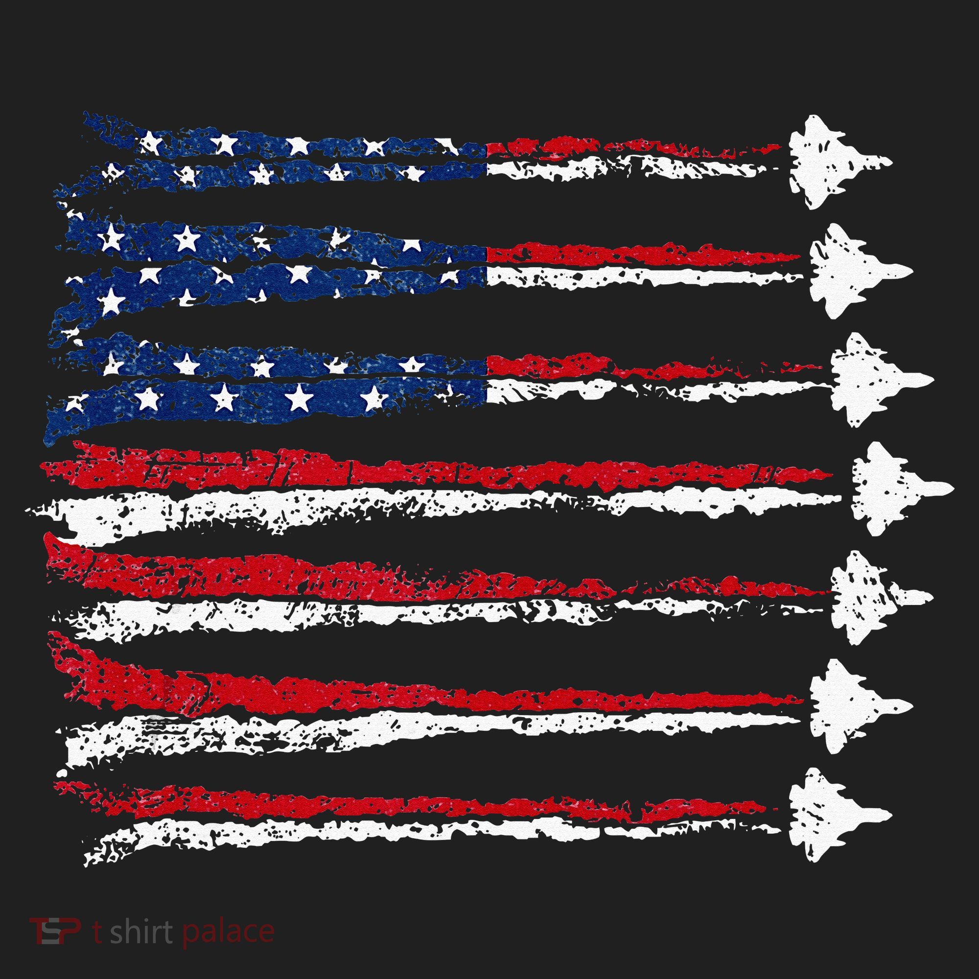 Fighter Jet Airplane Usa Flag Beanie