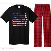 Fighter Jet Airplane Usa Flag Pajama Set thumb 0